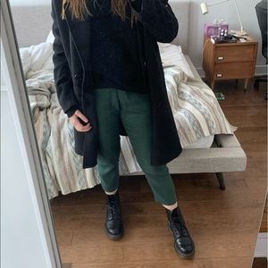 Babaton forest green trousers
